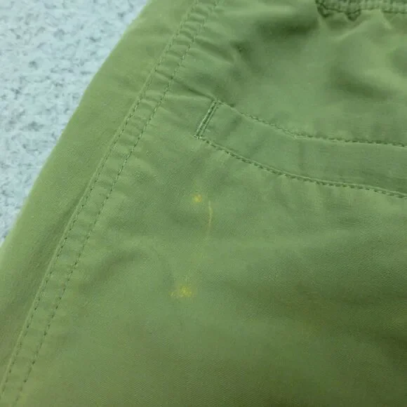 The North Face Shorts Womens Large Green Belted Hiking Outdoor Pockets - Picture 4 of 12